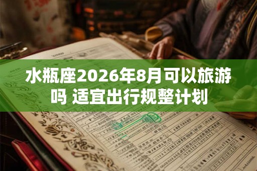水瓶座2026年8月可以旅游吗 适宜出行规整计划