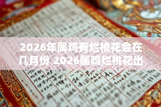 2026年属鸡有烂桃花会在几月份 2026属鸡烂桃花出现时间 2026年属鸡有烂桃花会在几月份 2026属鸡烂桃花出现时间