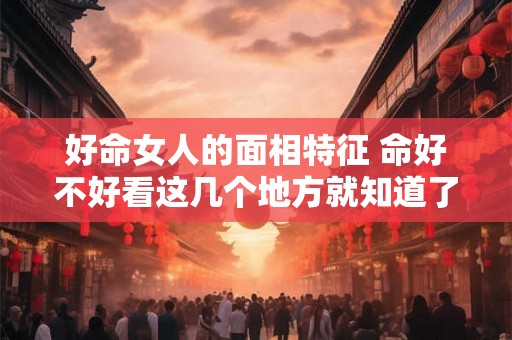 好命女人的面相特征 命好不好看这几个地方就知道了