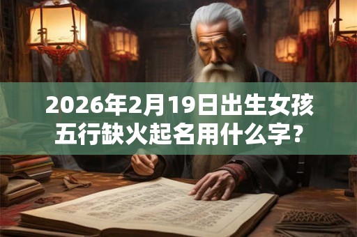 2026年2月19日出生女孩五行缺火起名用什么字? 2026年2月19日出生女孩五行缺火起名用什么字?