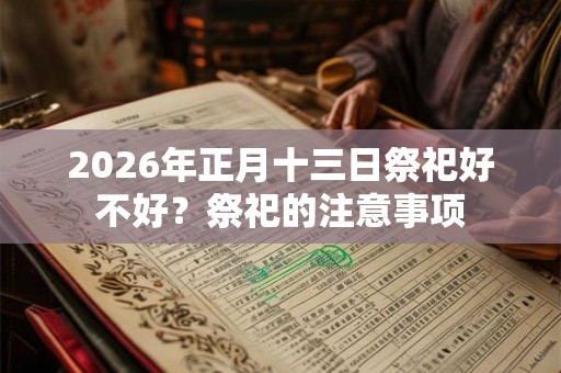 2026年正月十三日祭祀好不好?祭祀的注意事项 2026年正月十三日祭祀好不好?祭祀的注意事项