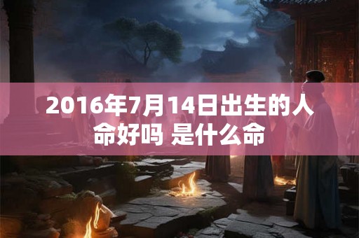 2016年7月14日出生的人命好吗 是什么命
