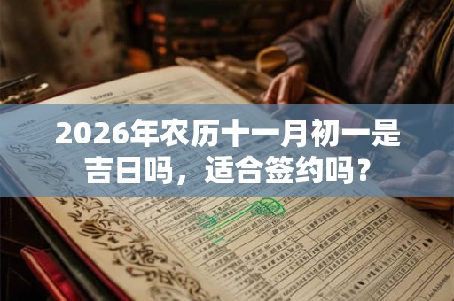 2026年农历十一月初一是吉日吗，适合签约吗？