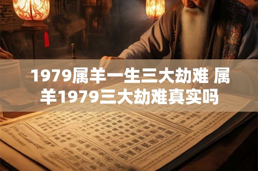 1979属羊一生三大劫难 属羊1979三大劫难真实吗