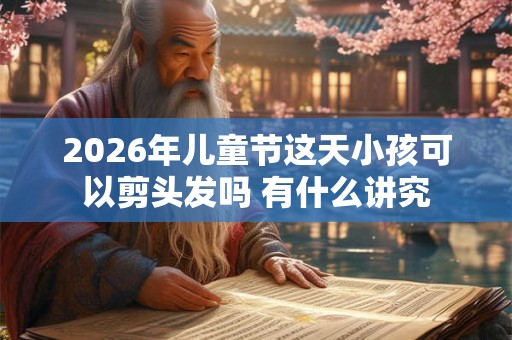 2026年儿童节这天小孩可以剪头发吗 有什么讲究