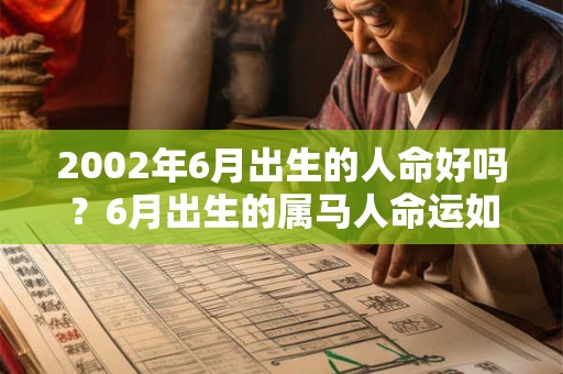 2002年6月出生的人命好吗？6月出生的属马人命运如何？