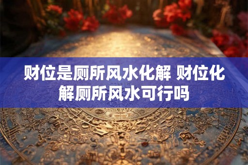 财位是厕所风水化解 财位化解厕所风水可行吗