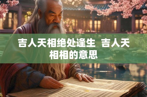 吉人天相绝处逢生  吉人天相相的意思