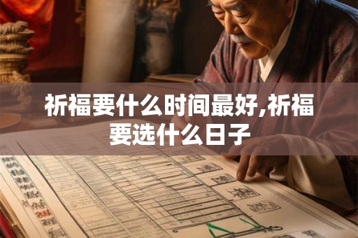 祈福要什么时间最好,祈福要选什么日子 祈福要什么时间最好,祈福要选什么日子