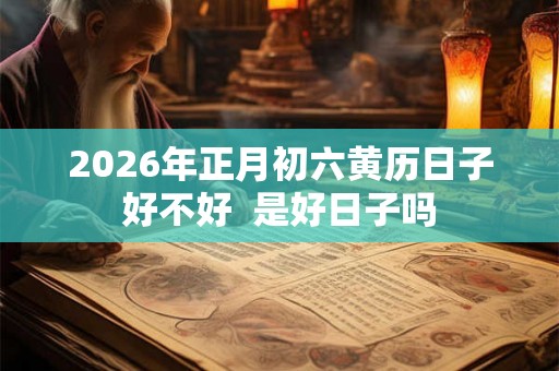 2026年正月初六黄历日子好不好  是好日子吗
