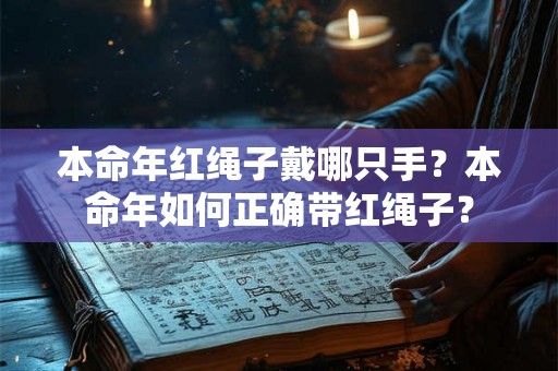 本命年红绳子戴哪只手？本命年如何正确带红绳子？