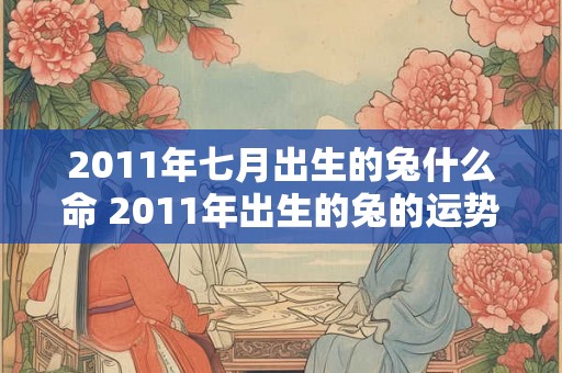 2011年七月出生的兔什么命 2011年出生的兔的运势如何