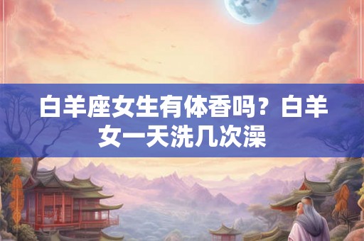 白羊座女生有体香吗？白羊女一天洗几次澡