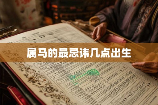 属马的最忌讳几点出生
