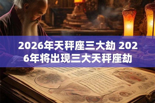 2026年天秤座三大劫 2026年将出现三大天秤座劫 2026年天秤座三大劫 2026年将出现三大天秤座劫