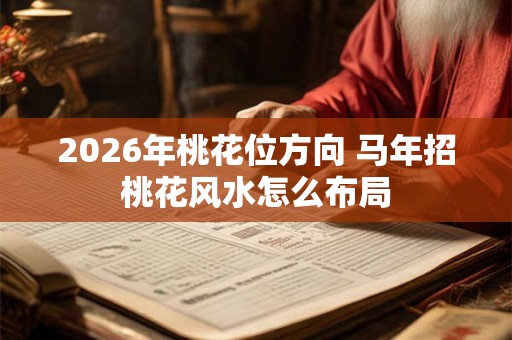 2026年桃花位方向 马年招桃花风水怎么布局