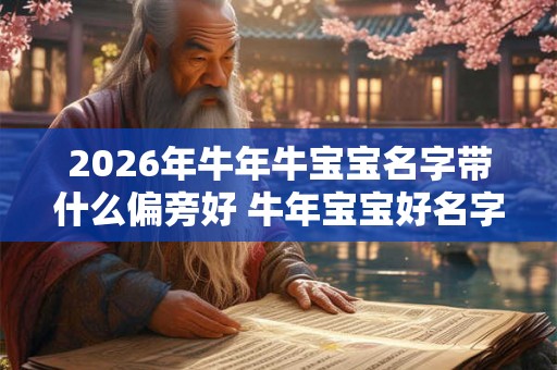 2026年牛年牛宝宝名字带什么偏旁好 牛年宝宝好名字 2026年牛年牛宝宝名字带什么偏旁好 牛年宝宝好名字