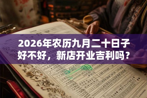2026年农历九月二十日子好不好,新店开业吉利吗? 2026年农历九月二十日子好不好,新店开业吉利吗?