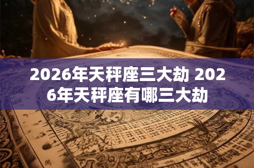 2026年天秤座三大劫 2026年天秤座有哪三大劫
