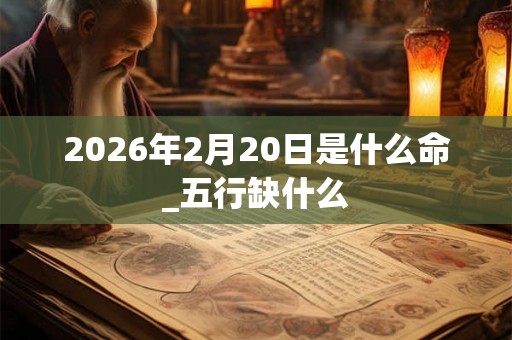 2026年2月20日是什么命_五行缺什么