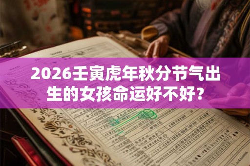 2026壬寅虎年秋分节气出生的女孩命运好不好？
