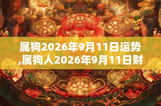属狗2026年9月11日运势,属狗人2026年9月11日财运,生肖狗2026年9月11日运势 属狗2026年9月11日运势,属狗人2026年9月11日财运,生肖狗2026年9月11日运势
