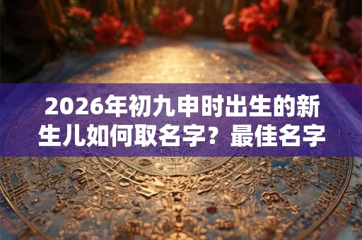 2026年初九申时出生的新生儿如何取名字？最佳名字整理