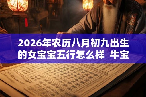 2026年农历八月初九出生的女宝宝五行怎么样  牛宝宝名字集锦