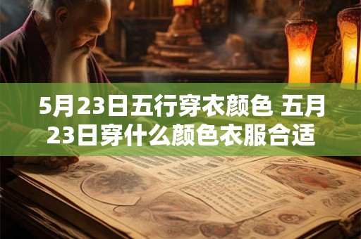 5月23日五行穿衣颜色 五月23日穿什么颜色衣服合适