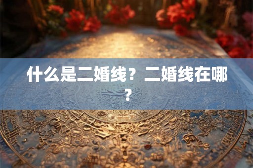 什么是二婚线？二婚线在哪？