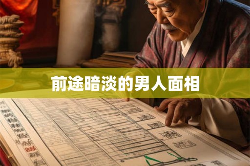前途暗淡的男人面相
