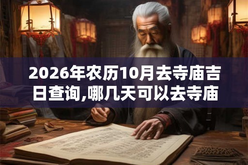2026年农历10月去寺庙吉日查询,哪几天可以去寺庙