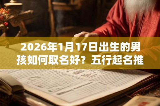 2026年1月17日出生的男孩如何取名好？五行起名推荐