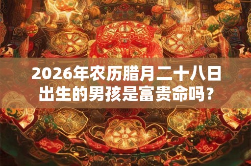 2026年农历腊月二十八日出生的男孩是富贵命吗? 2026年农历腊月二十八日出生的男孩是富贵命吗?