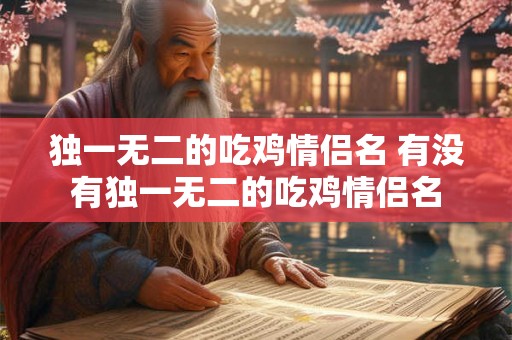 独一无二的吃鸡情侣名 有没有独一无二的吃鸡情侣名