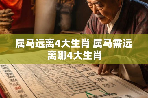 属马远离4大生肖 属马需远离哪4大生肖