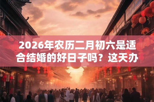 2026年农历二月初六是适合结婚的好日子吗？这天办婚礼好吗？