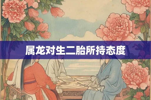 属龙对生二胎所持态度