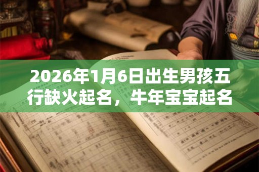 2026年1月6日出生男孩五行缺火起名,牛年宝宝起名用什么字? 2026年1月6日出生男孩五行缺火起名,牛年宝宝起名用什么字?