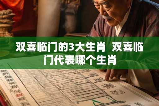 双喜临门的3大生肖  双喜临门代表哪个生肖
