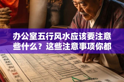 办公室五行风水应该要注意些什么？这些注意事项你都知道吗？