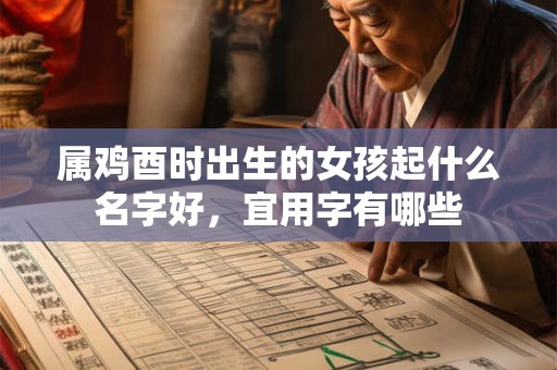 属鸡酉时出生的女孩起什么名字好，宜用字有哪些