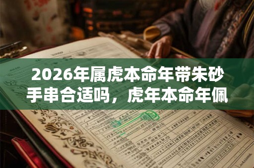 2026年属虎本命年带朱砂手串合适吗，虎年本命年佩戴朱砂好吗？