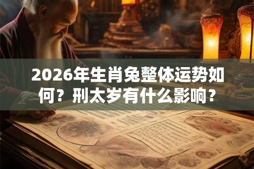 2026年生肖兔整体运势如何？刑太岁有什么影响？