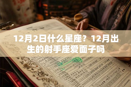 12月2日什么星座？12月出生的射手座爱面子吗