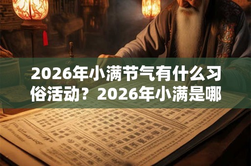 2026年小满节气有什么习俗活动？2026年小满是哪天？