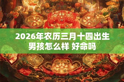 2026年农历三月十四出生男孩怎么样 好命吗