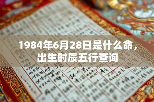 1984年6月28日是什么命，出生时辰五行查询