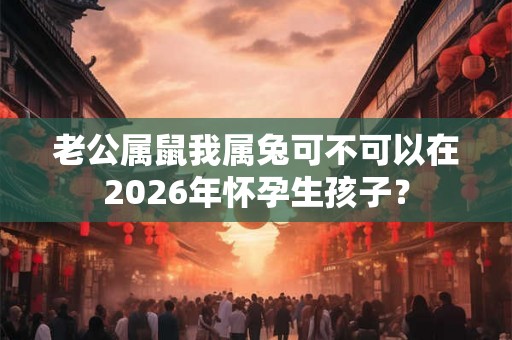 老公属鼠我属兔可不可以在2026年怀孕生孩子？