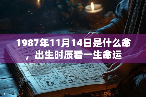 1987年11月14日是什么命，出生时辰看一生命运